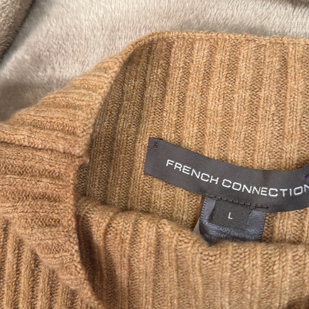 French Connection Colorblock Ribbed Sweater Size L - Picture 5 of 8